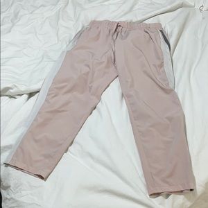 Pink oversized sweatpants